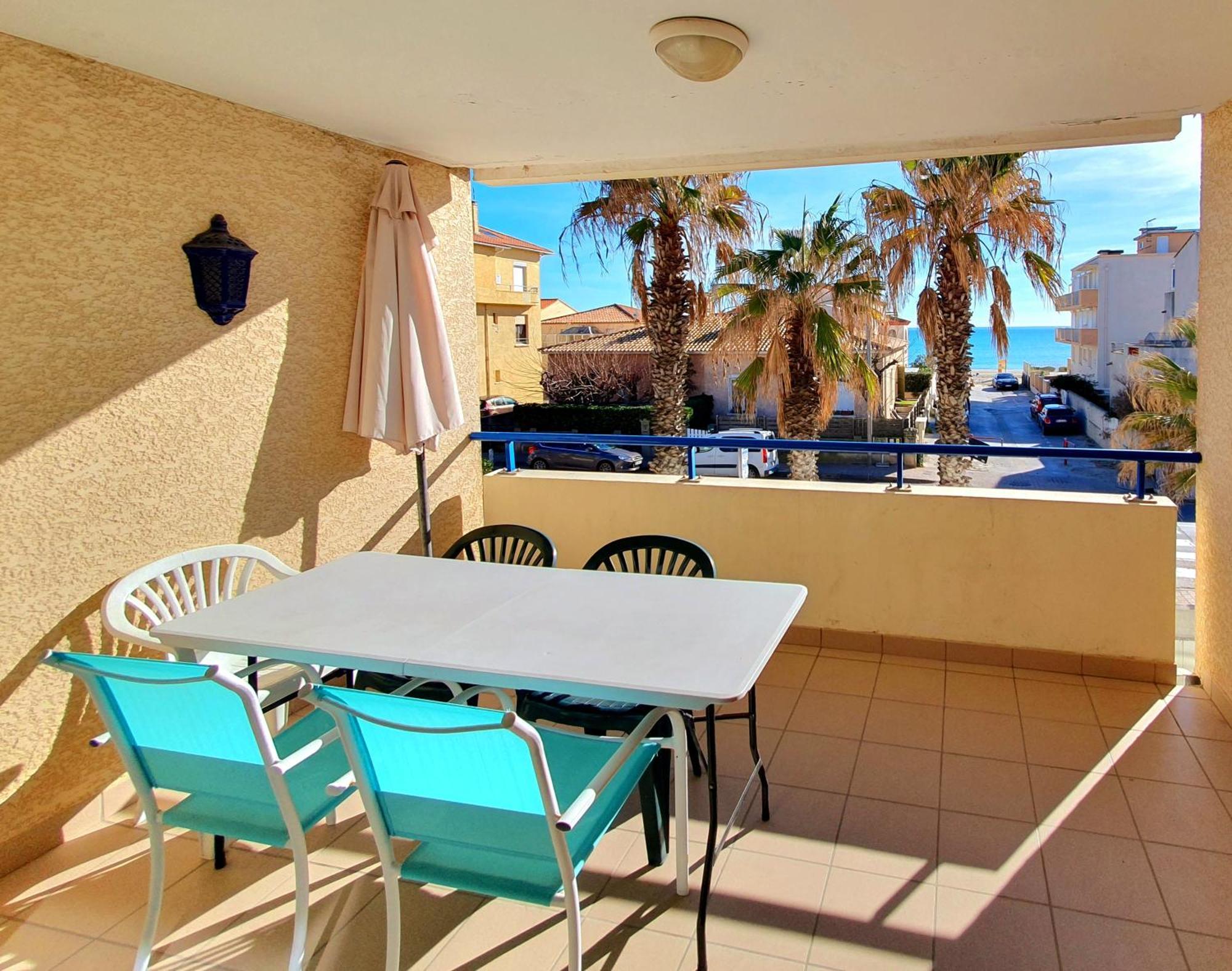 T2 Ecume Vue Mer Terrasse Parking Palavas-les-Flots Luaran gambar